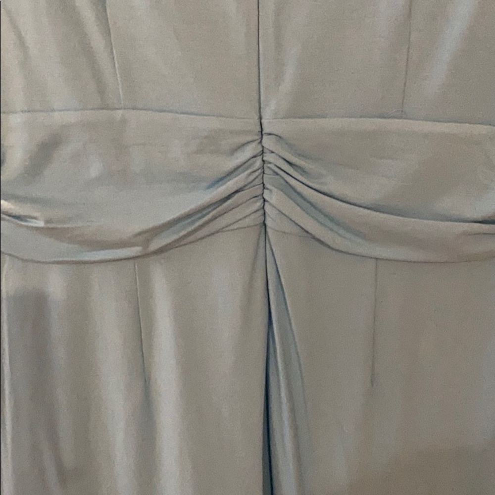 WMNs NWT Talbots dress XL Aqua blue stretchy ruche - Picture 5 of 6